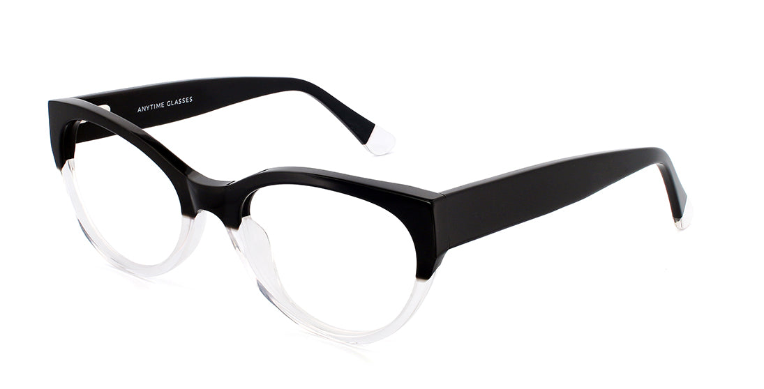 Trendy Two Tone Cateye Glasses WD3117