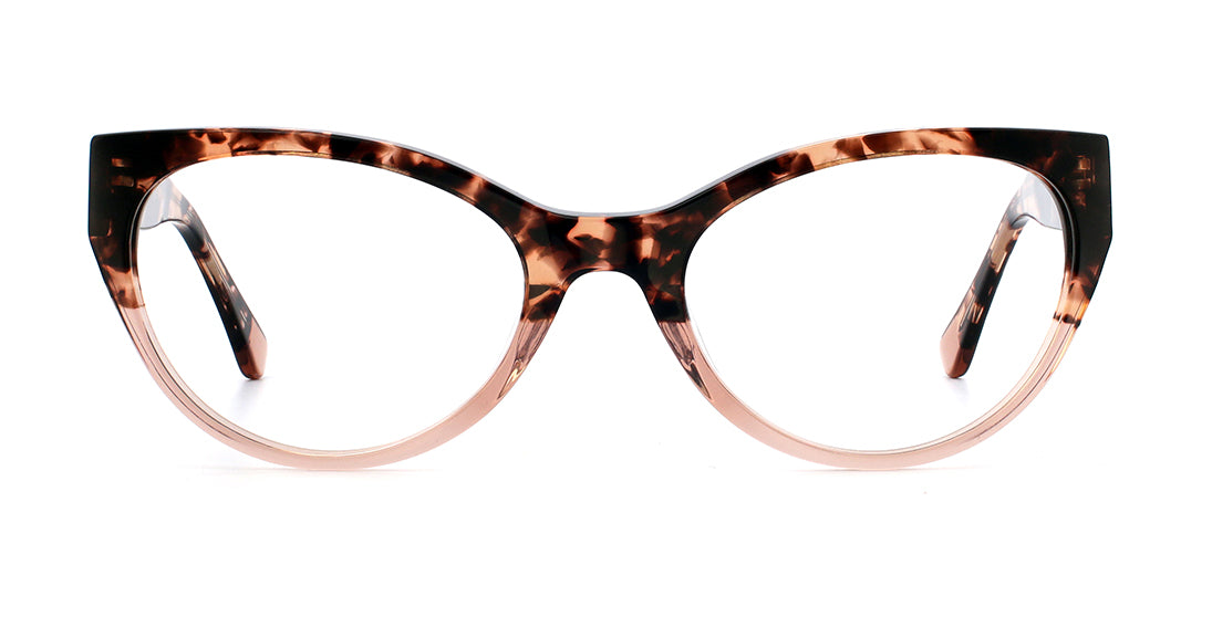 Trendy Two Tone Cateye Glasses WD3117