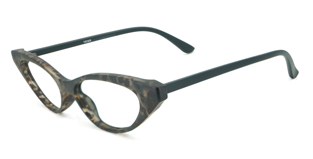 Patterned Cateye Acetate Frame 1509R
