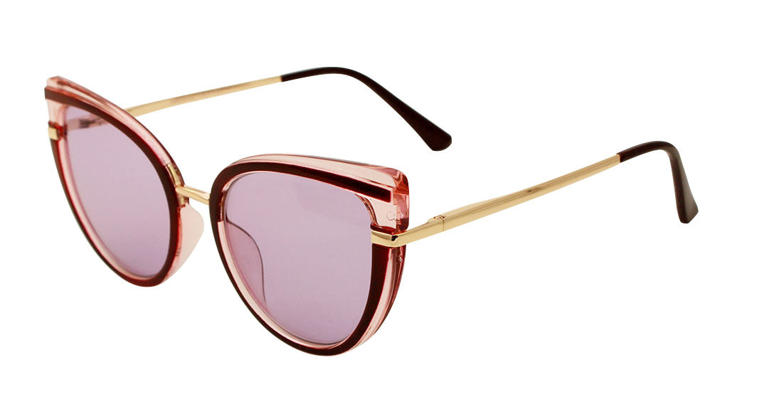 Snazzy Translucent Maroon Sunglasses 7700