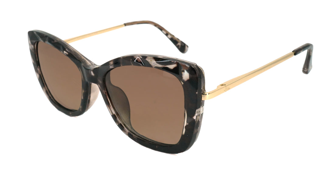Playful Patterned Clip-on Sunglasses 7753