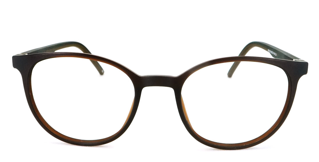 Round Brown Eyeglasses