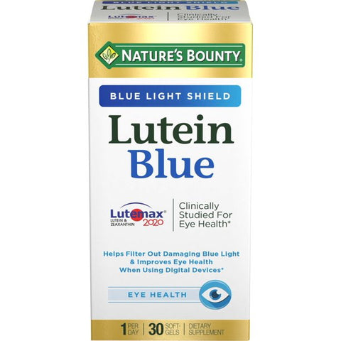 Nature’s Bounty Lutein Blue Softgels 30ct