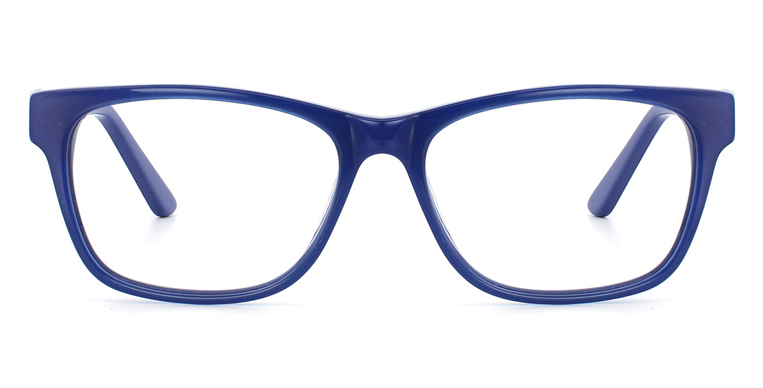 Brilliant Blue Rectangle Prescription Glasses A15457