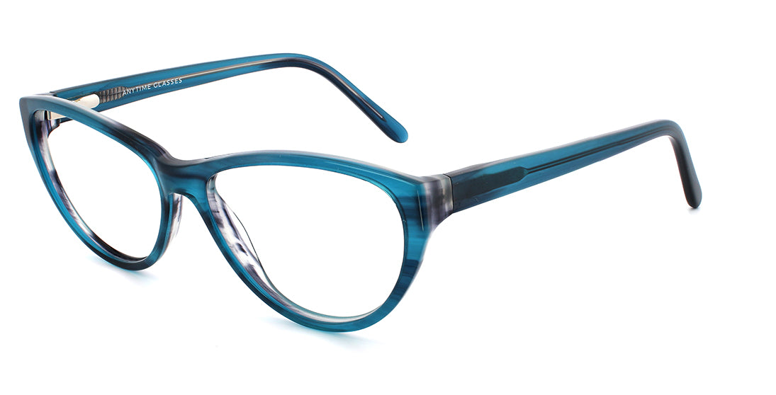 Fashionable Striped Cateye Prescription Glasses A16254