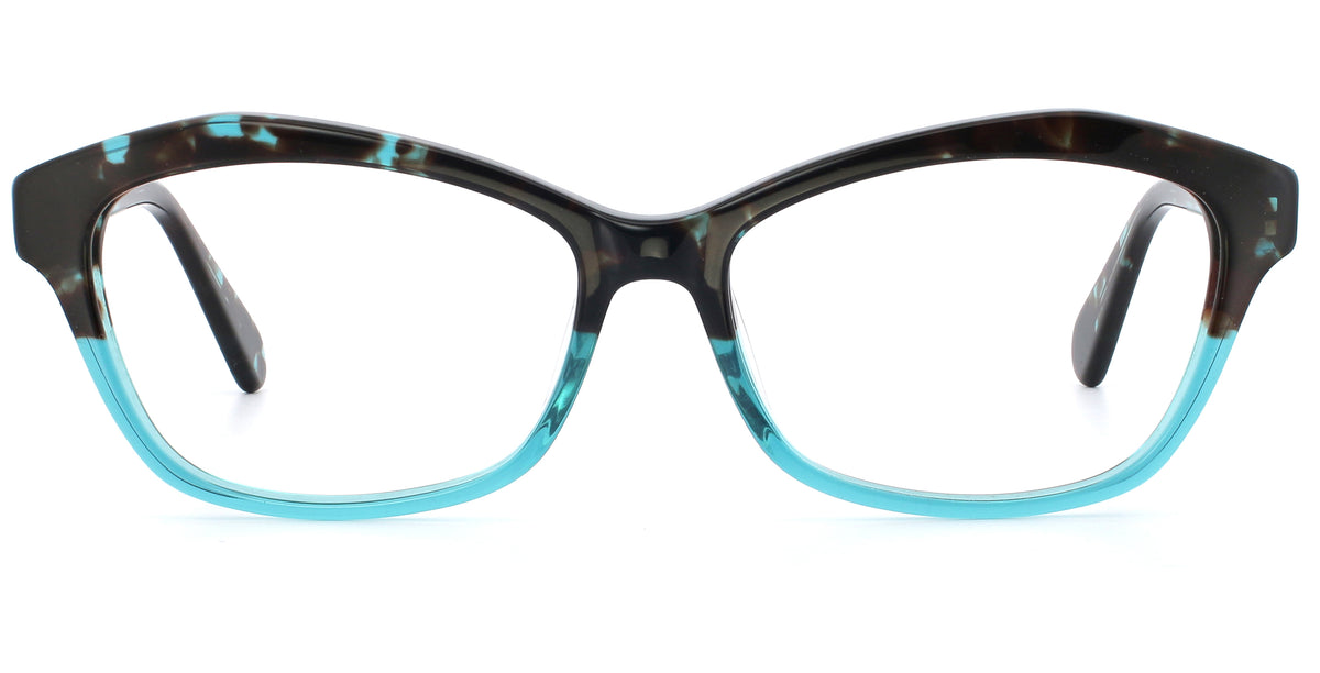 Speckled Two Tone Cateye Reader Frame A17366