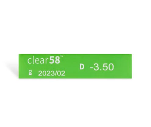 Clear 58 6pk