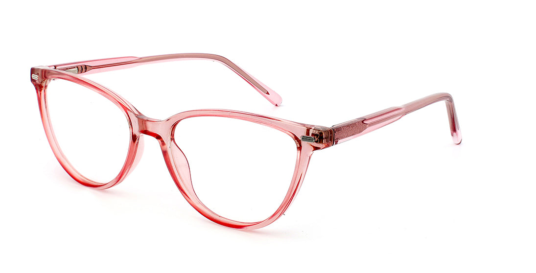 Modern Translucent Pink Cat-eye Readers GTR 2120