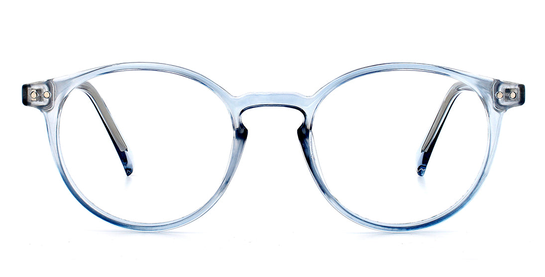 Plastic Reader Eyeglasses GTR 9066 Light Blue Anytime Glasses