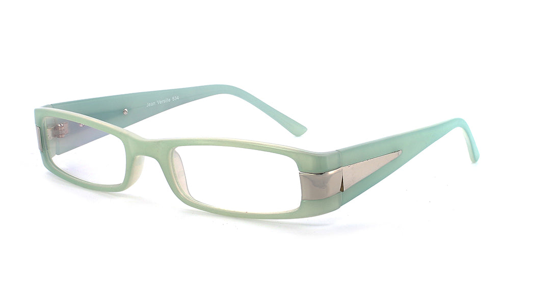 Classy Metal Plastic Rectangle Glasses JV534
