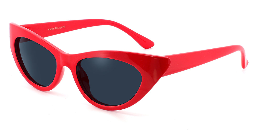 Beautiful Acetate Cat-eye Sunglasses P6327 Red
