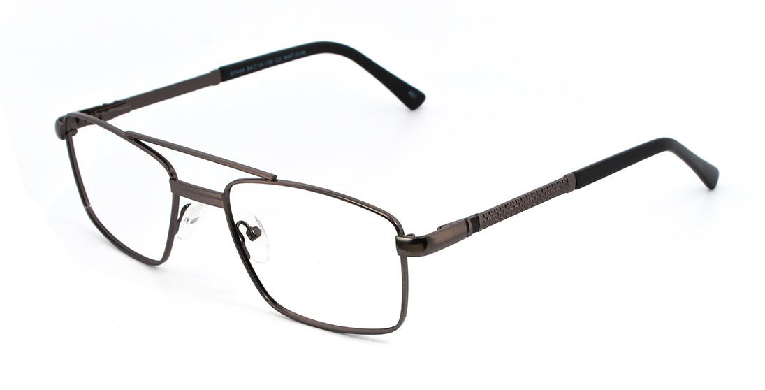 Sleek Double Bar Rectangle Prescription Glasses S7444